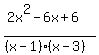 %282x%5E2-6x%2B6%29%2F%28%28x-1%29%2A%28x-3%29%29