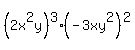 %282x%5E2y%29%5E3%28-3xy%5E2%29%5E2