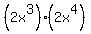 %282x%5E3%29%282x%5E4%29
