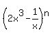 %282x%5E3-1%2Fx%29%5En