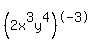 \"%282x%5E3y%5E4%29%5E-3\"