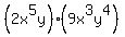 %282x%5E5y%29%28+9x%5E3y%5E4%29