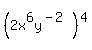 %282x%5E6y%5E%28-2%29%29%5E4