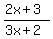 %282x+%2B+3%29%2F%283x+%2B+2%29