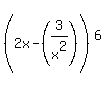 %282x-%283%2Fx%5E2%29%5E%22%22%29%5E6