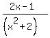 %282x-1%29%2F%28%28x%5E2%2B2%29%29
