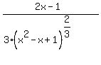 %282x-1%29%2F%283%28x%5E2-x%2B1%29%5E%282%2F3%29%29