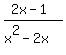 %282x-1%29%2F%28x%5E2-2x%29