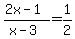 %282x-1%29%2F%28x-3%29=1%2F2