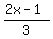 %282x-1%29%2F3
