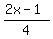 %282x-1%29%2F4%29