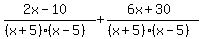 %282x-10%29%2F%28%28x%2B5%29%28x-5%29%29%2B%286x%2B30%29%2F%28%28x%2B5%29%28x-5%29%29