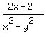 %282x-2%29%2F%28x%5E2-y%5E2%29
