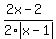 %282x-2%29%2F2abs%28x-1%29