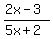 %282x-3%29%2F%285x%2B2%29