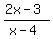 %282x-3%29%2F%28x-4%29