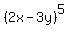 %282x-3y%29%5E5
