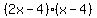 %282x-4%29%28x-4%29