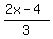 %282x-4%29%2F3