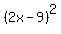 %282x-9%29%5E2