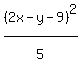 %282x-y-9%29%5E2%2F5%5E%22%22