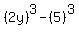 %282y%29%5E3-%285%29%5E3