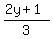 %282y%2B1%29%2F3