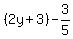 %282y%2B3%29-3%2F5
