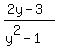 %282y-3%29%2F%28y%5E2-1%29