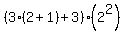 %283%282%2B1%29%2B3%29%282+%5E2%29+