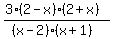 %283%282-x%29%2A%282%2Bx%29%29%2F%28%28x-2%29%2A%28x%2B1%29%29