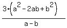 %283%28a%5E2-2ab%2Bb%5E2%29%29%2F%28a-b%29