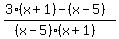 %283%28x%2B1%29+-%28x-5%29%29%2F%28%28x-5%29%28x%2B1%29%29