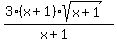 %283%28x%2B1%29sqrt%28x%2B1%29%29%2F%28x%2B1%29