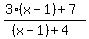 %283%28x-1%29%2B7%29%2F%28%28x-1%29%2B4%29