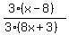 %283%28x-8%29%29%2F%283%288x%2B3%29%29