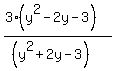 %283%28y%5E2-2y-3%29%29%2F%28%28y%5E2%2B2y-3%29%29