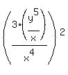 %283%28y%5E5%2Fx%29%2Fx%5E4%29%5E2