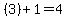 %283%29%2B1=4