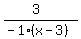 %283%29%2F%28-1%28x-3%29%29