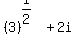 %283%29%5E%281%2F2%29+%2B+2i