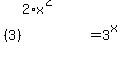 %283%29%5E%282%2Ax%5E%281%2F2%29%29=+3%5Ex