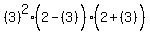 %283%29%5E2%282-%283%29%5E%22%22%29%282%2B%283%29%5E%22%22%29