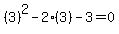 %283%29%5E2-2%283%29-3=0