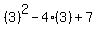 %283%29%5E2-4%283%29%2B7