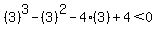 %283%29%5E3-%283%29%5E2-4%283%29%2B4%3C0