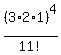 %283%2A2%2A1%29%5E4%2F11%21