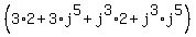 %283%2A2%2B3%2Aj%5E5%2Bj%5E3%2A2%2Bj%5E3%2Aj%5E5%29
