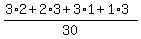 %283%2A2+%2B+2%2A3+%2B+3%2A1+%2B+1%2A3%29%2F30