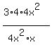 %283%2A4%2A4x%5E2%29%2F%284x%5E2%2Ax%29